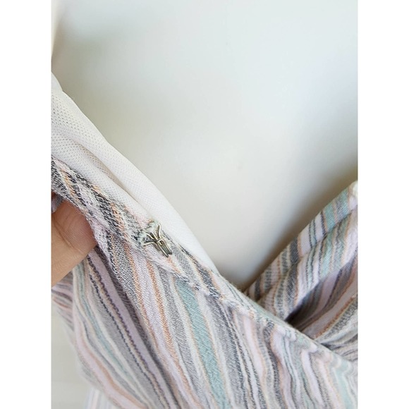 American Eagle Tie Waist Romper Size Medium Neutral Earth Tones - Picture 7 of 8